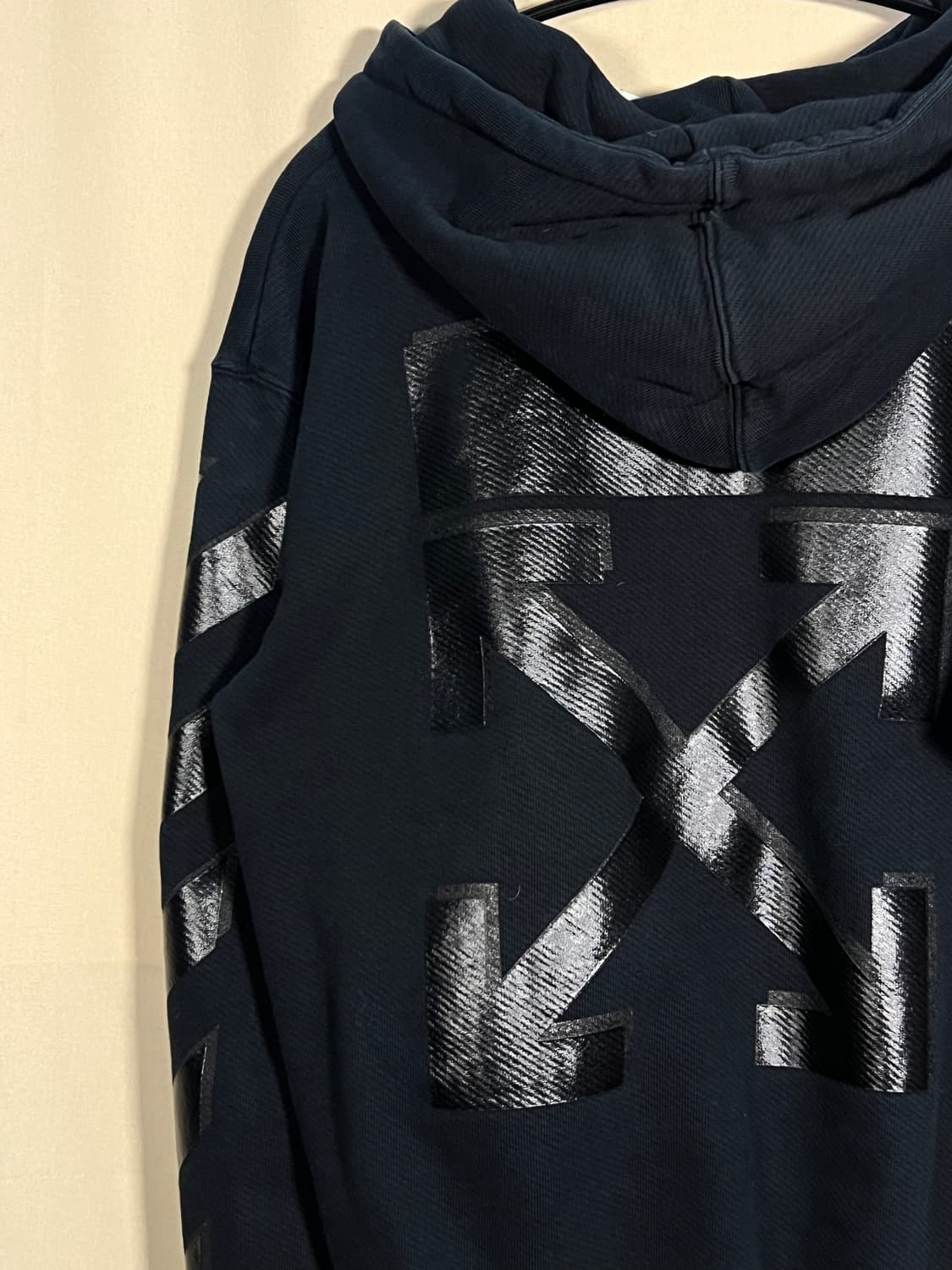 오프화이트 러버 에로우 후드티 처분  상품이미지1