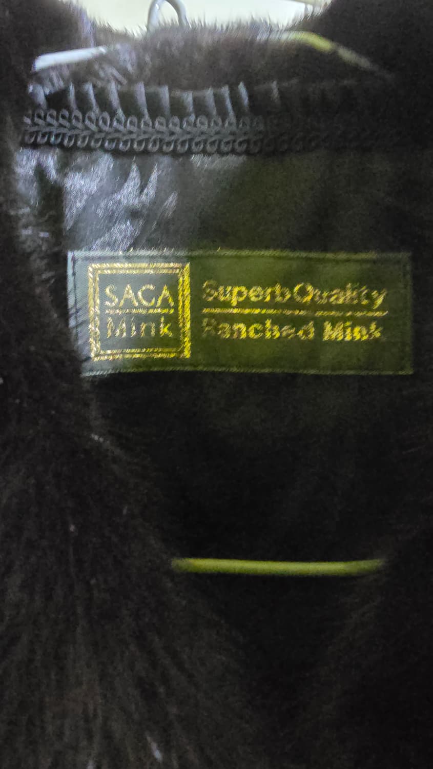 SAGA MINK BLACK 최고급 밍크코트 66사이즈  상품이미지6