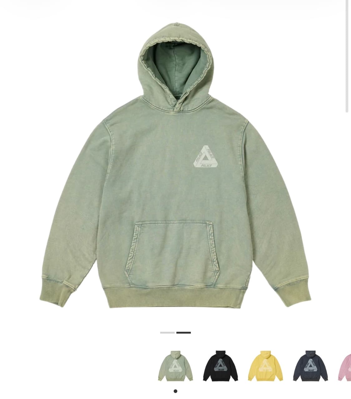 [L] 팔라스 워시드 아웃 트라이퍼 후드 그린 상품이미지1