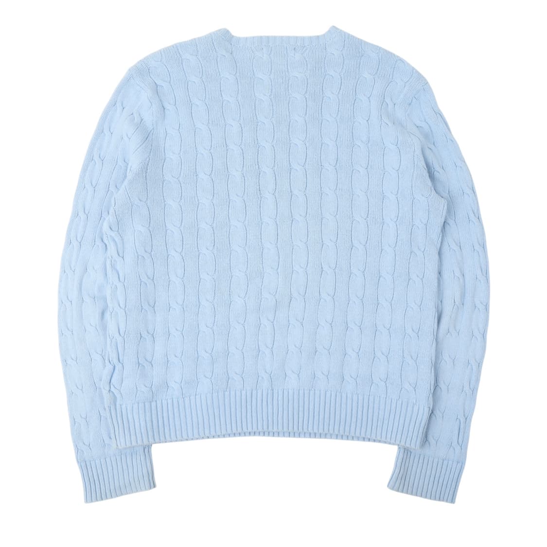 폴로 랄프로렌 라이트블루 케이블 니트 스웨터 상품이미지4
