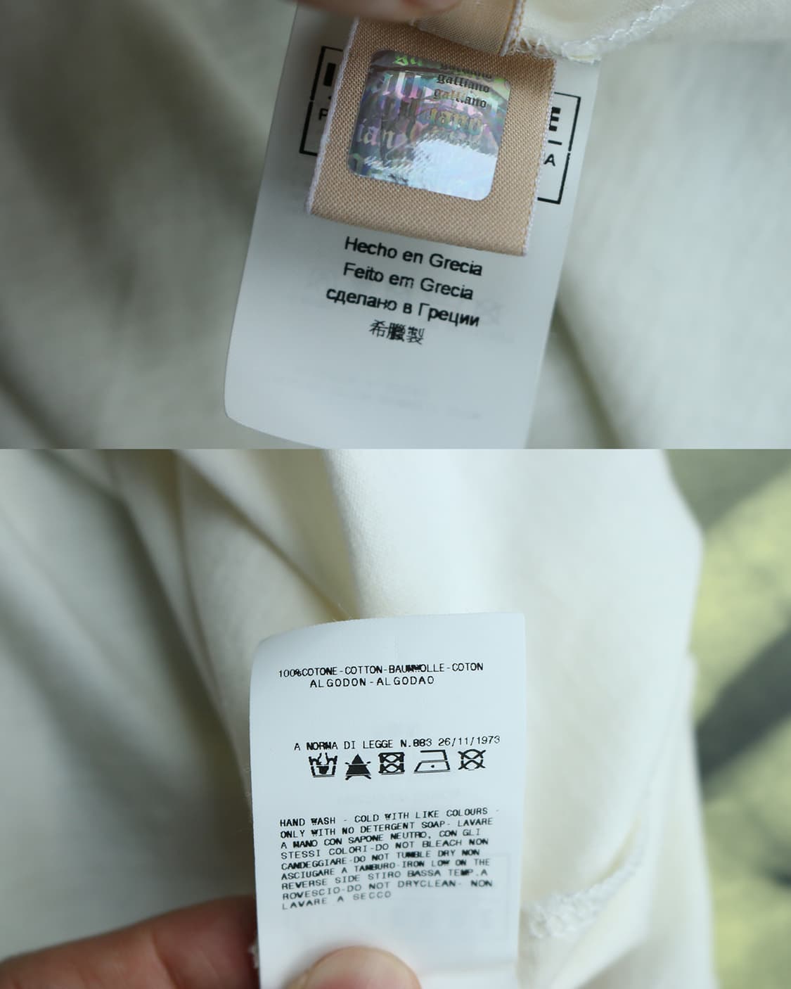 존갈리아노 뉴스페이퍼 그래픽 반팔 티셔츠 상품이미지6