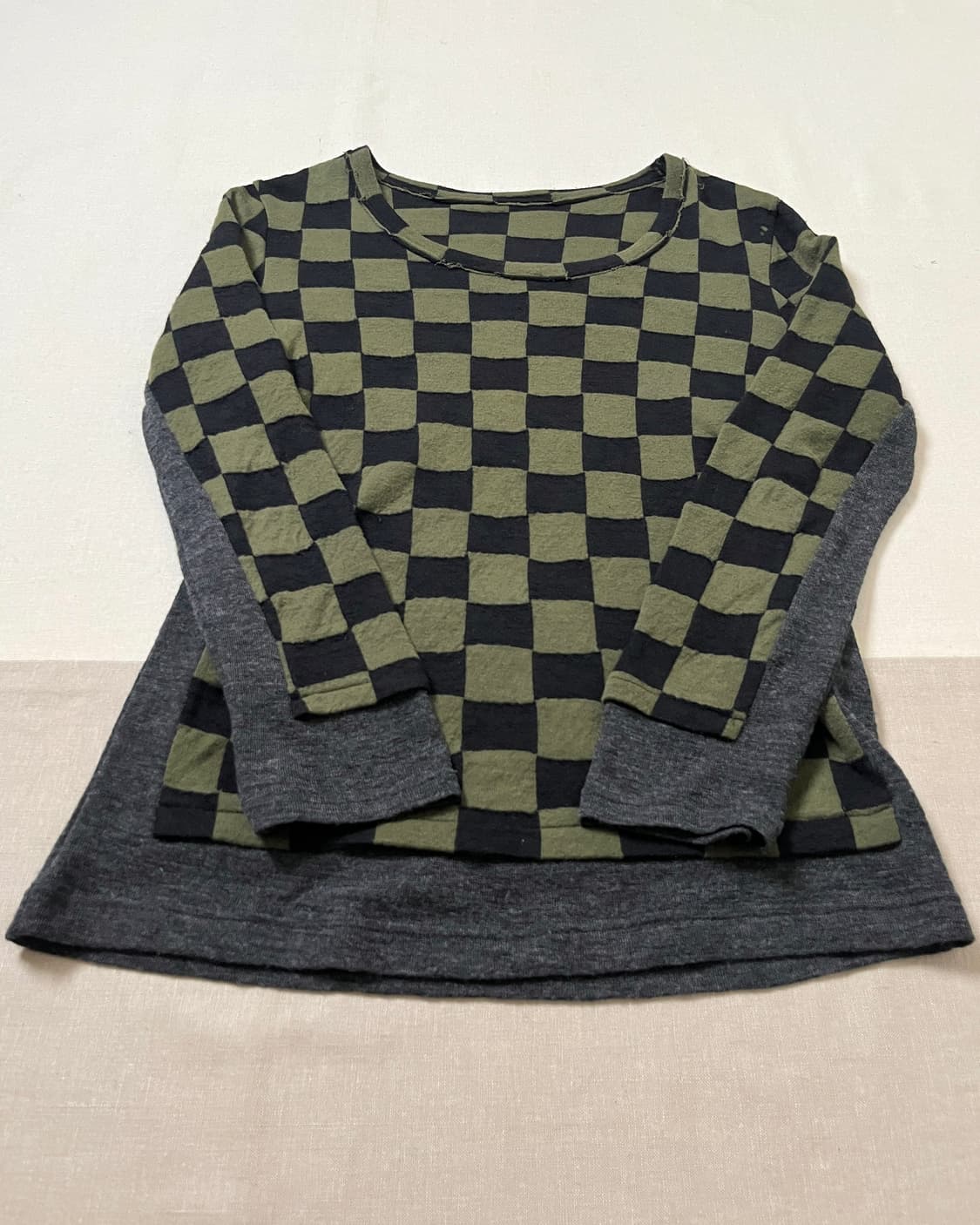 요지야마모토 체커보드 레이어드 니트 Y’s yohji yamamoto 상품이미지6