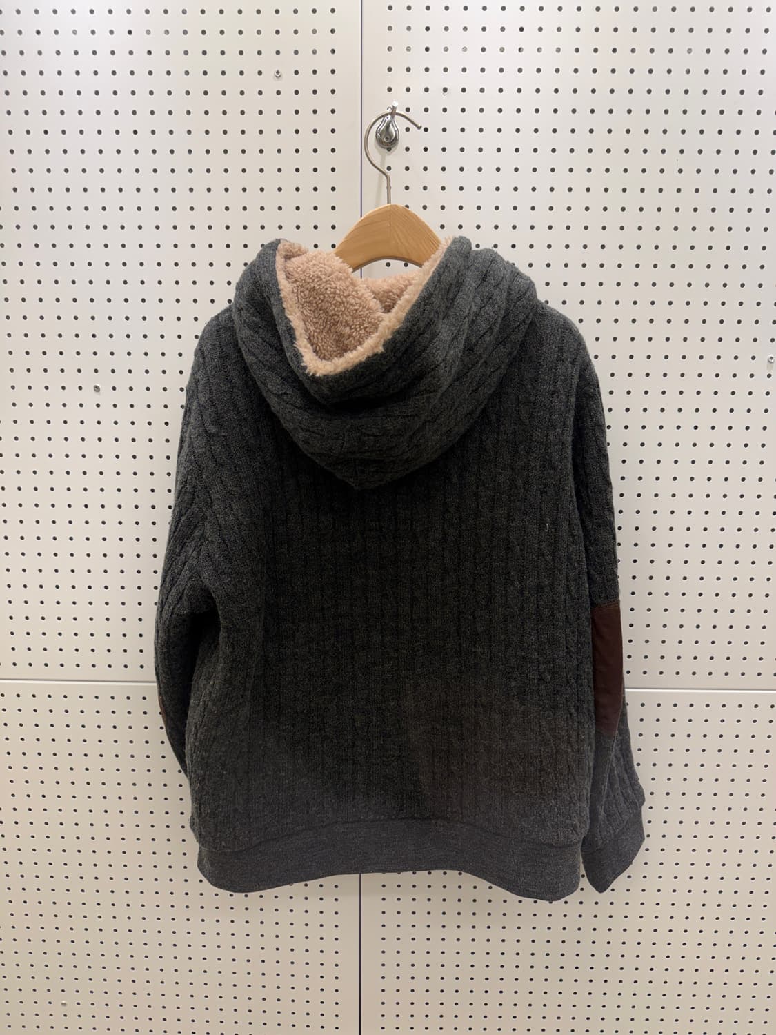 지프 곰 패치 양털 후드집업 U891 상품이미지3