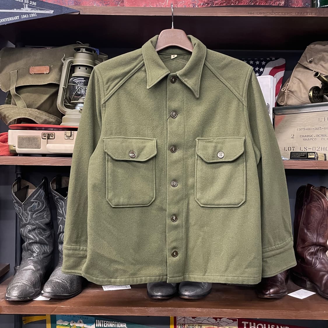 50s-60s OG-108 U.S ARMY 콜드 웨더 필드 셔츠 자켓 상품이미지1