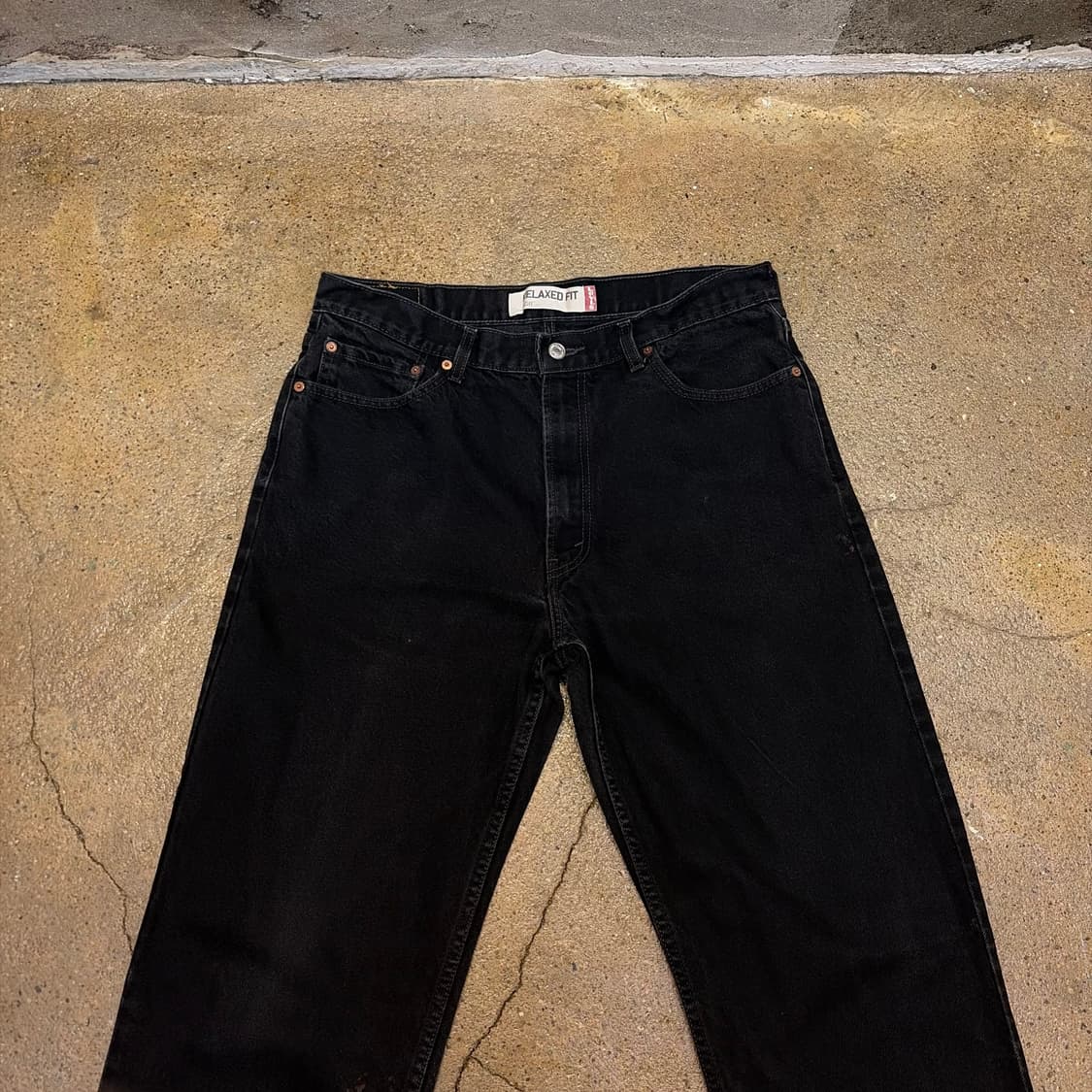 USA 빈티지 리바이스 550 블랙진 청바지 상품이미지2