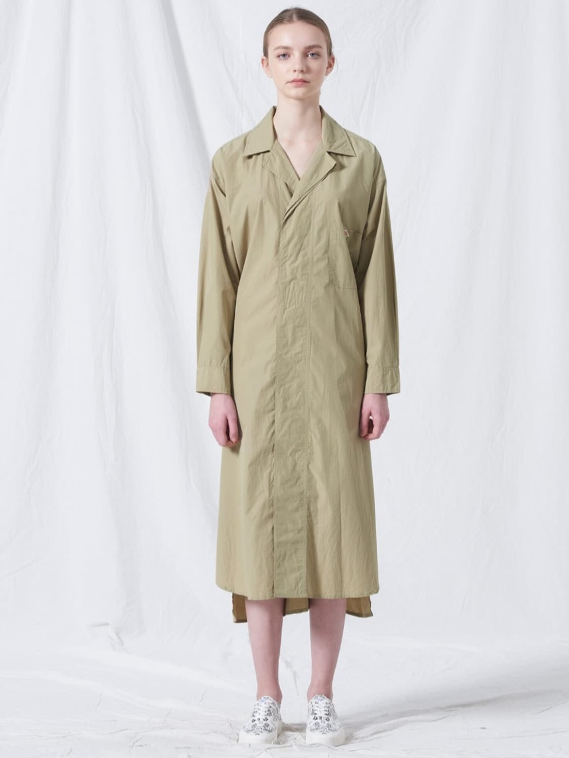 단톤 셔츠겸용 오버핏 원피스 36사이즈 상품이미지1