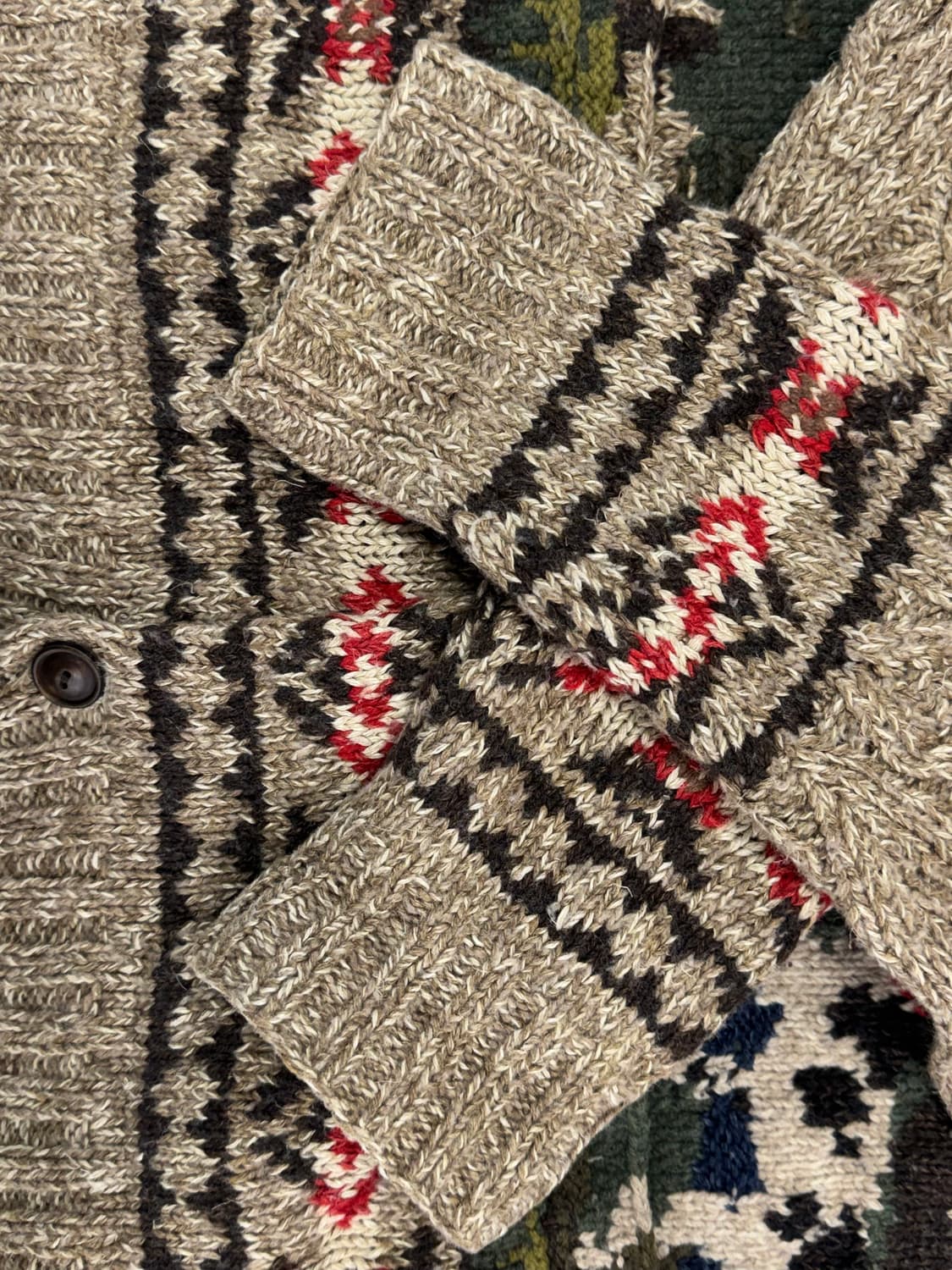 더블알엘 핸드니트 숄카라 가디건 / L 상품이미지6