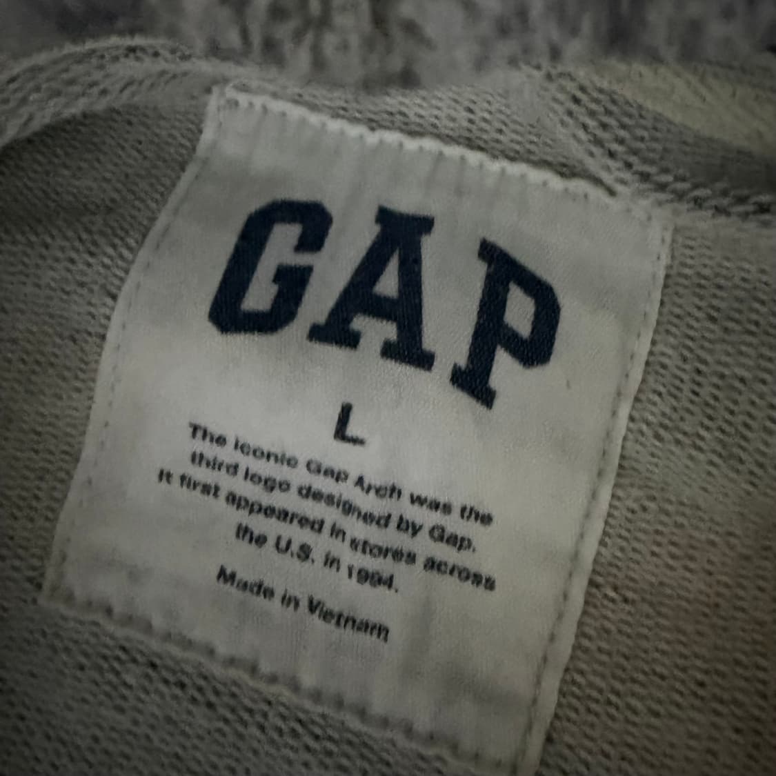 갭 그레이 후드집업 L 상품이미지3