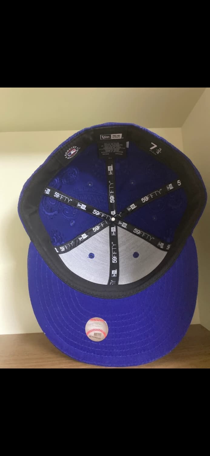 734뉴에라 LA다저스 올오버 페이즐리 피티드캡 다크 로얄 상품이미지3