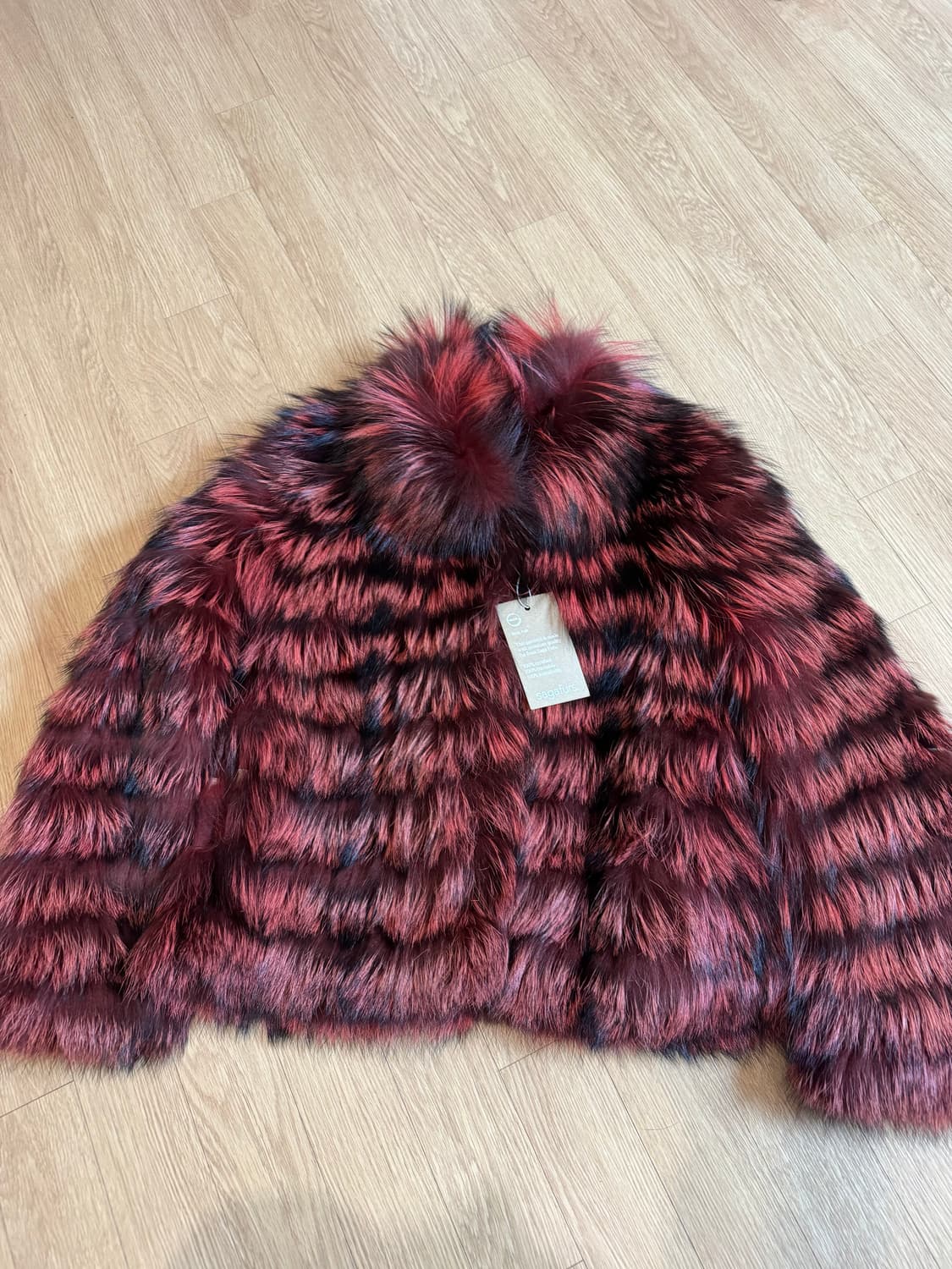 vico cristallini 새상품 비코크리스탈리아니 폭스퍼 코트 상품이미지1