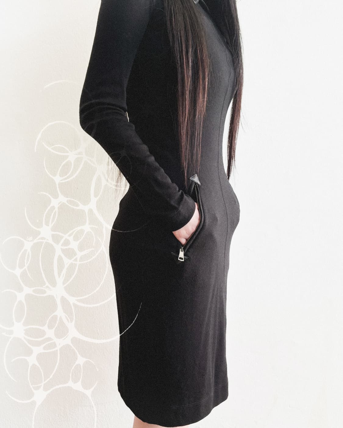 버버리 램스킨 칼라 슬림핏 니트원피스 상품이미지3