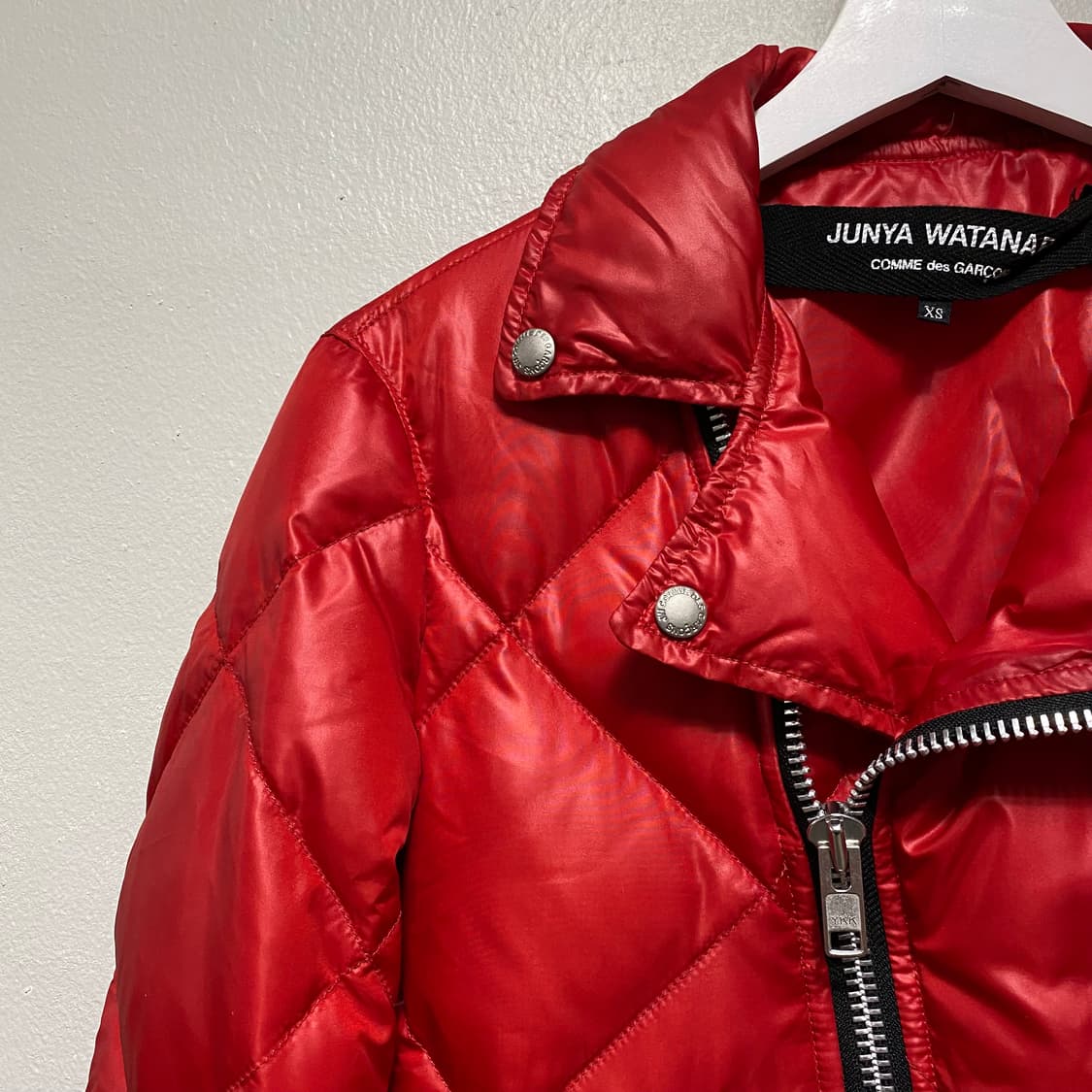 꼼데가르송 퀼팅 구스다운 패딩 라이더 자켓 상품이미지3