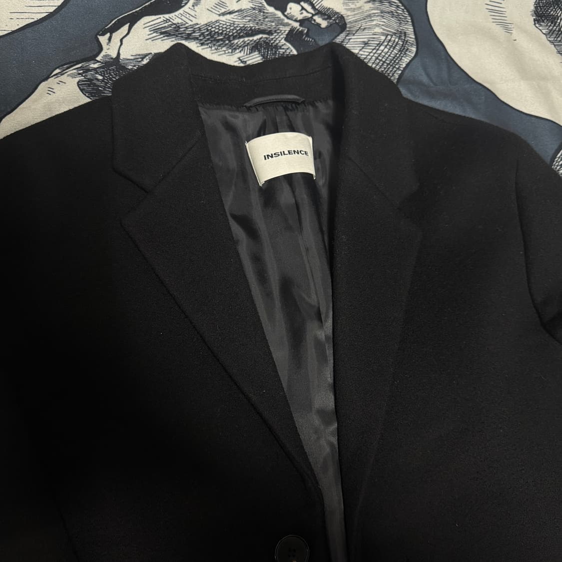 인사일런스 캐시미어 블랙코트 M사이즈  상품이미지2