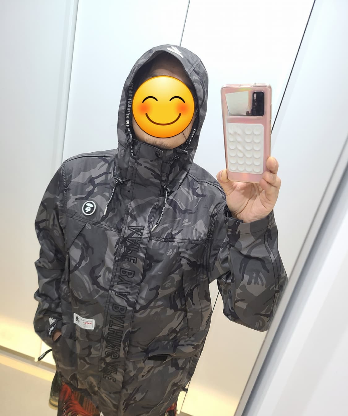 [XL] 베이프 AAPE 바이 에이프 카모 바람막이 상품이미지10