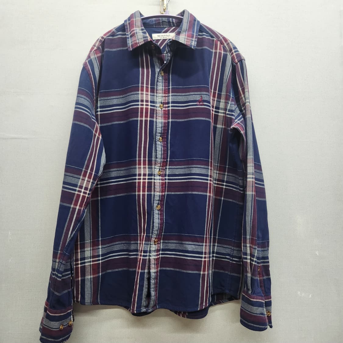 빈폴 로고 체크 셔츠 100(L) 상품이미지1