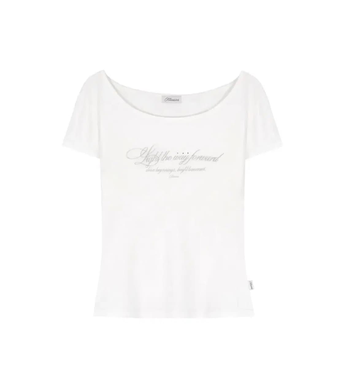 클리시어 클린 클럽 레터탑 반팔 (화이트) 상품이미지4