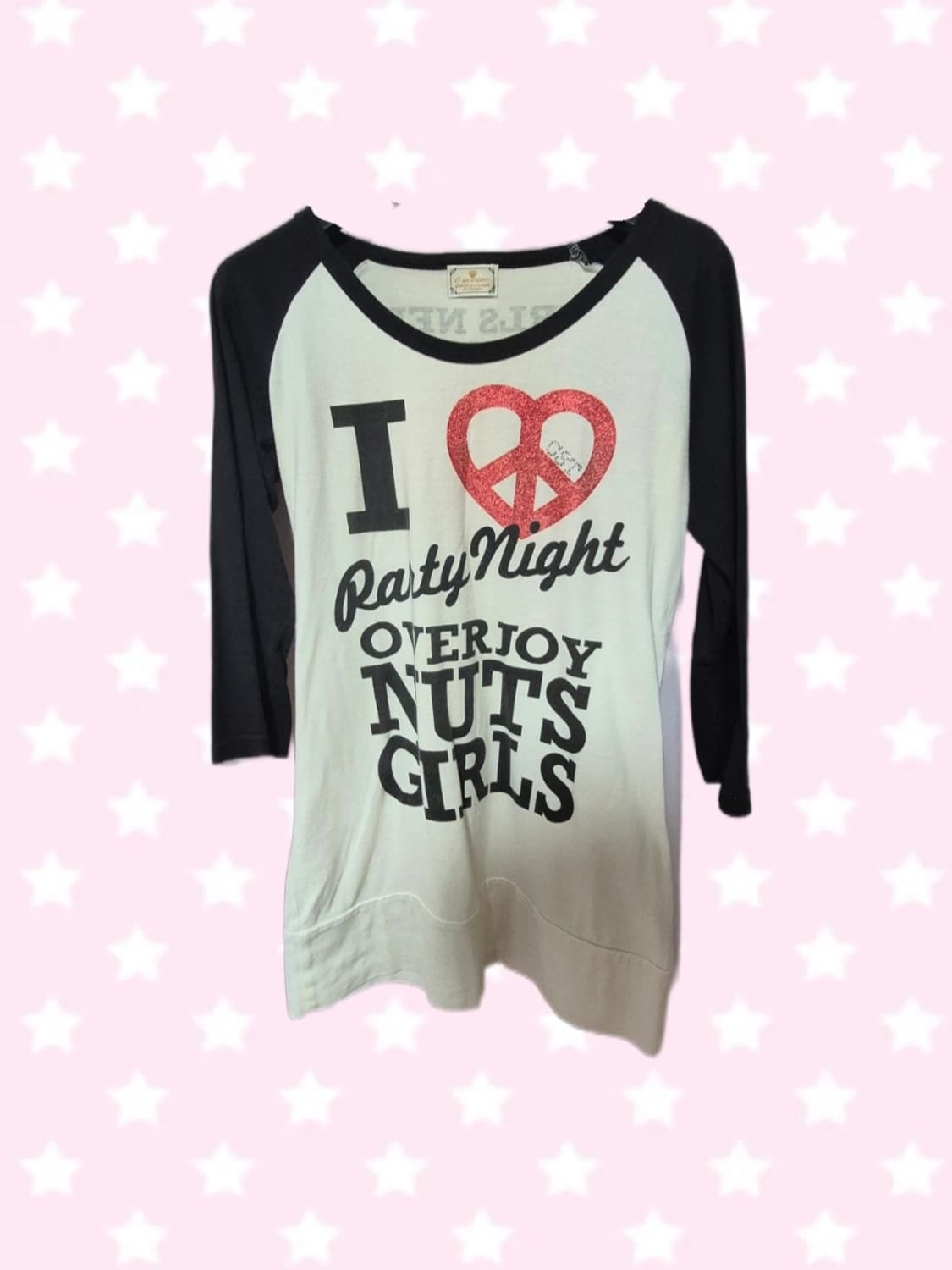 빈티지 펑크 나나깔 비비안st y2k 나그랑 7부 티셔츠 상품이미지1