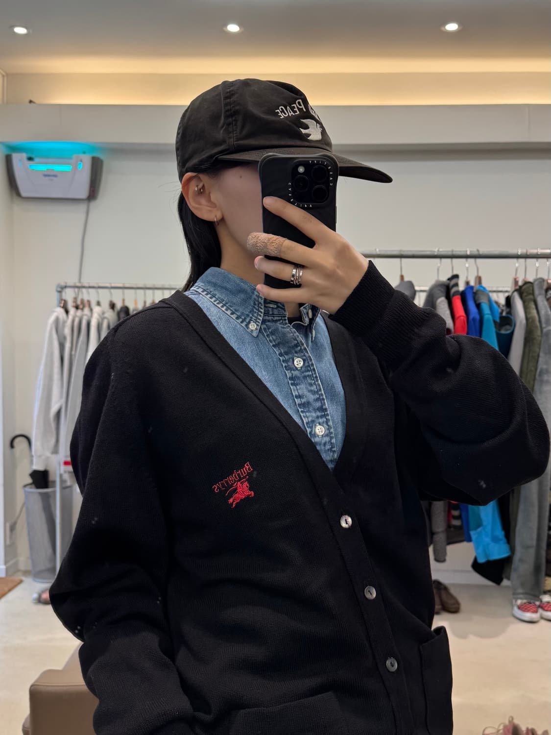 00s 버버리 브이넥 가디건 상품이미지6