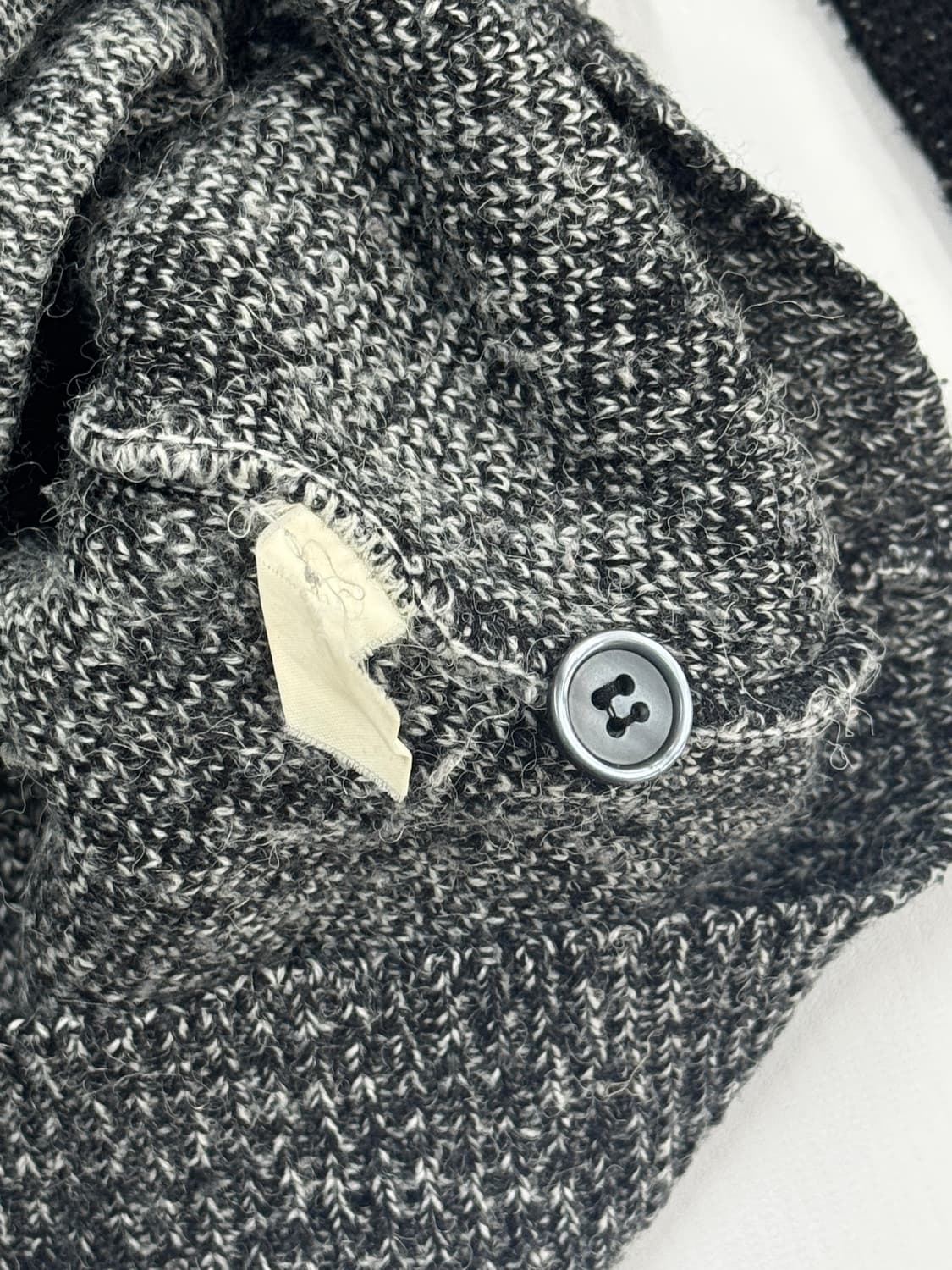 아가일 에스닉 패턴 보헤미안 루즈핏 블랙 니트 가디건  상품이미지5