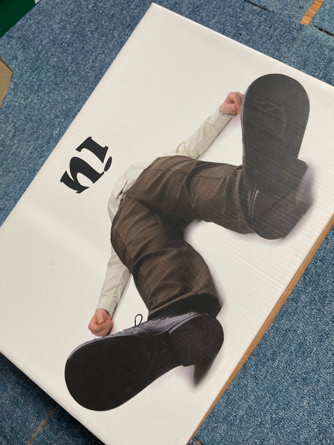 41size) 노아이디어 오버사이즈 스퀘어토 더비 슈즈 상품이미지2