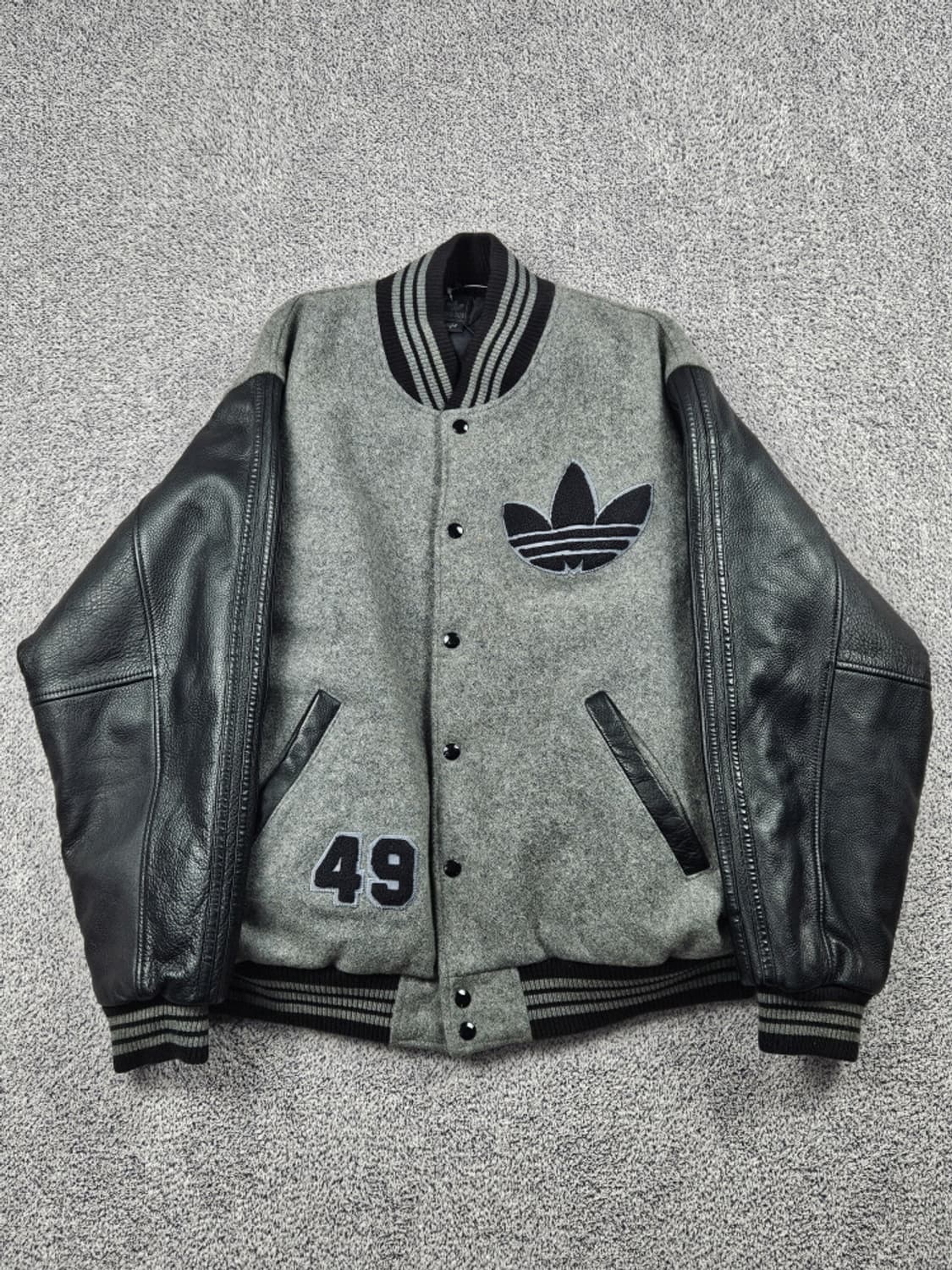 아디다스 바시티 레터맨 가죽 배색 울 자켓 ( S ) / 10086 상품이미지2