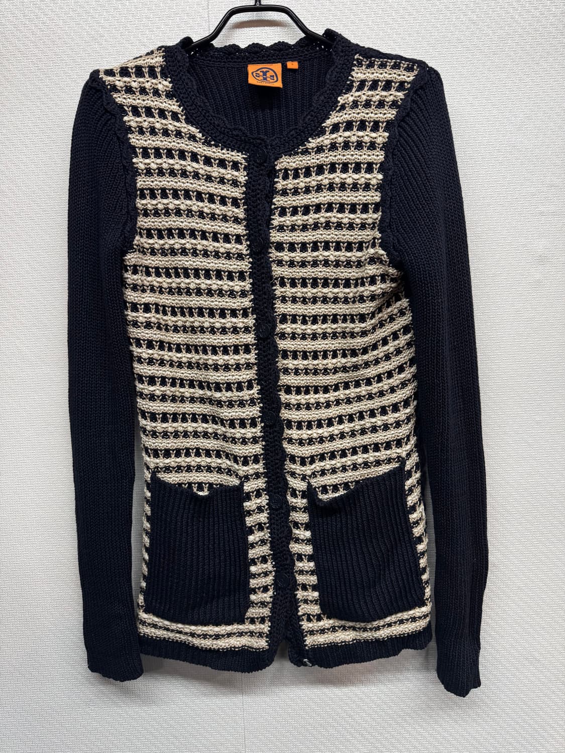 토리버치 패턴 디테일 니트 코튼 가디건 S(S) 상품이미지1