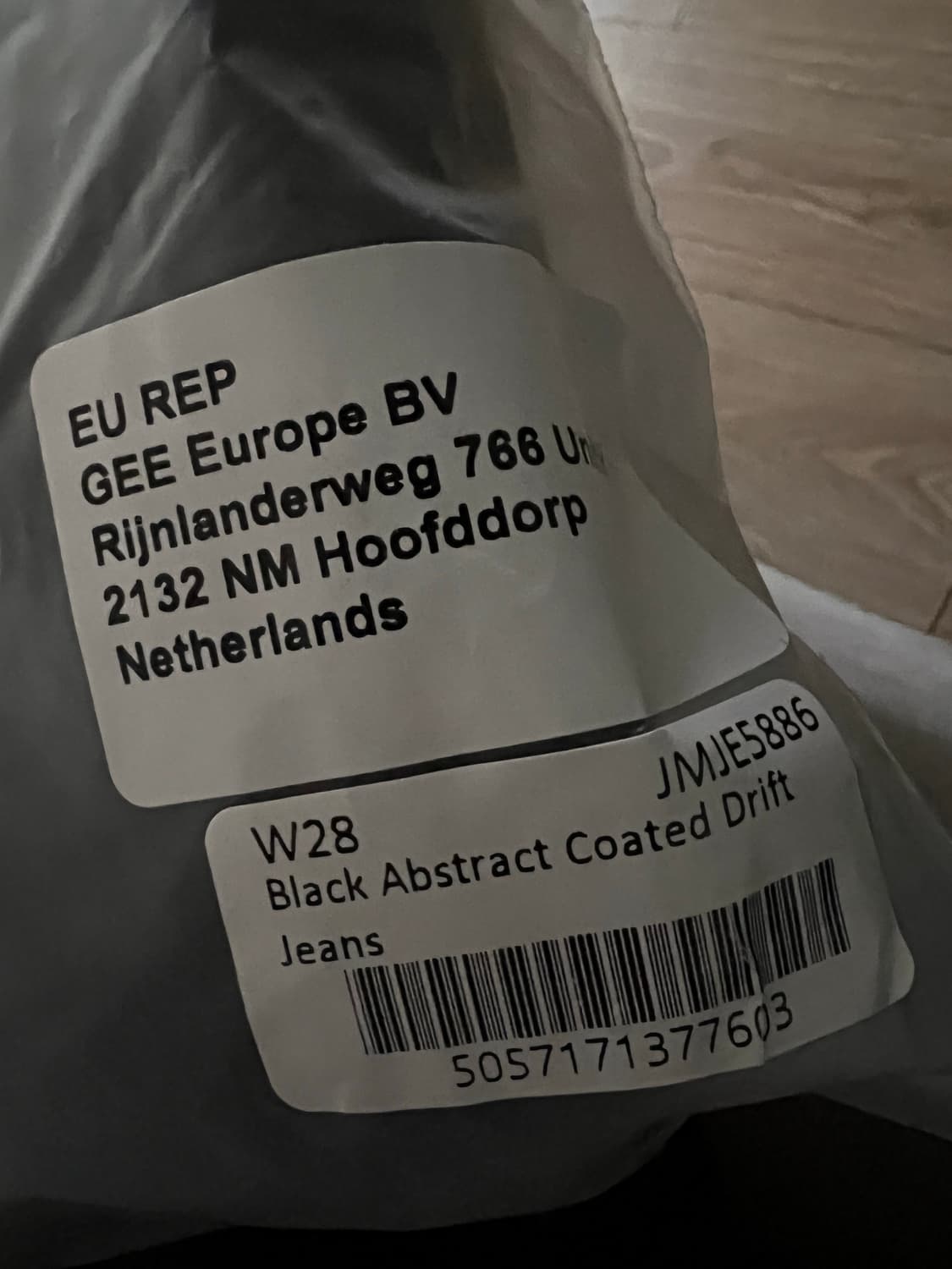 Jaded london Wax Coated Drift Jeans W28 상품이미지6