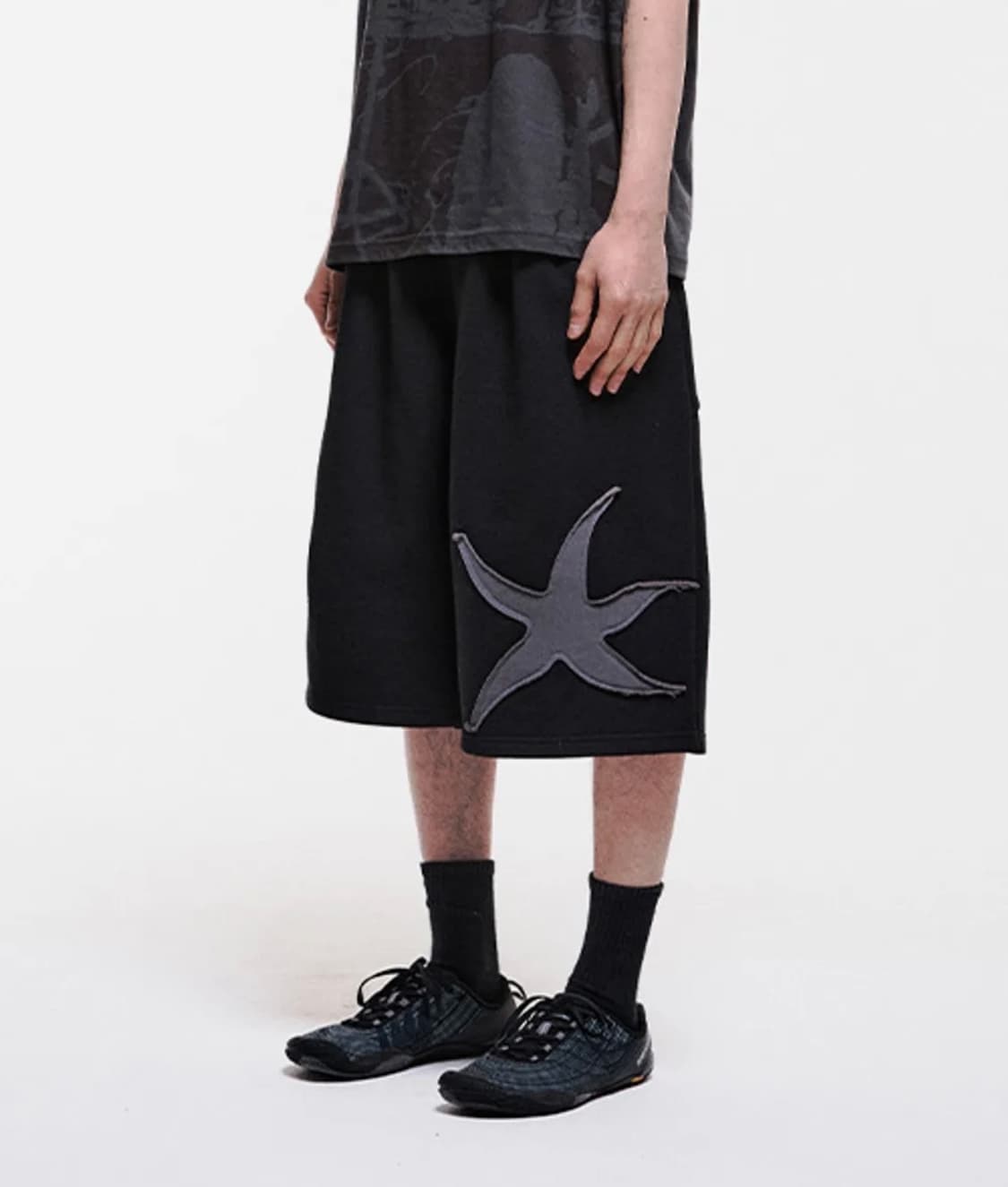TCM starfish half sweat pants (black) 상품이미지1