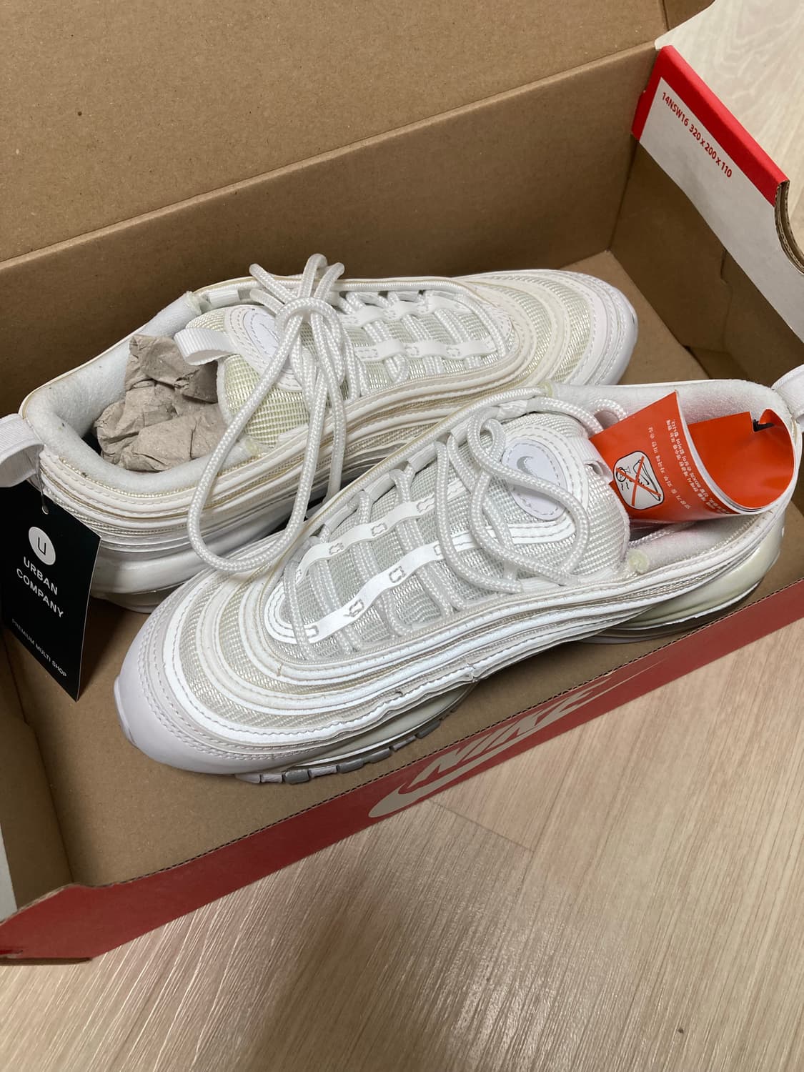 새상품 나이키 에어맥스 97 퓨어플레티넘 230 상품이미지4