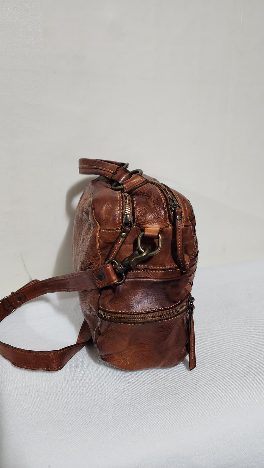 이태리 가죽 위빙 크로스백 토트백 여행용 가방 상품이미지4