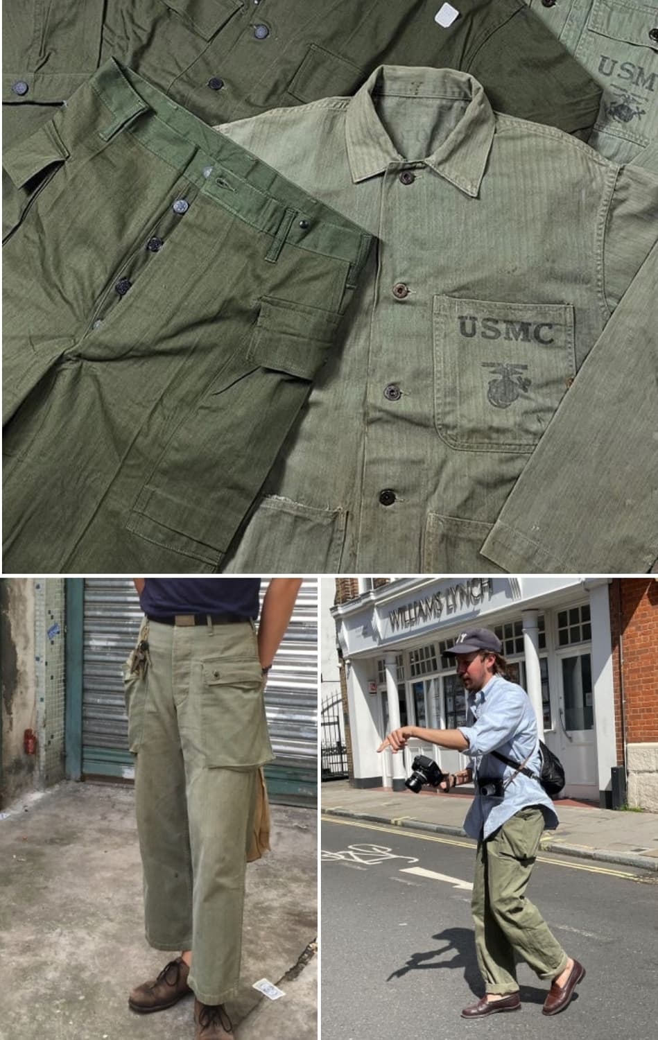 오어슬로우 헤링본 투포켓 m43 카고팬츠 상품이미지1