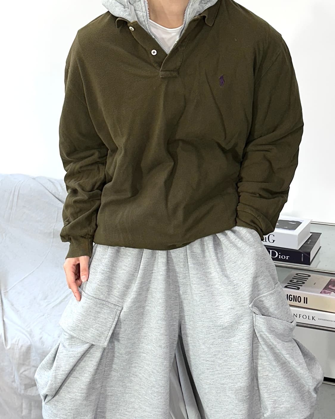 폴로 랄프로렌 카키 브라운 pk L 상품이미지2