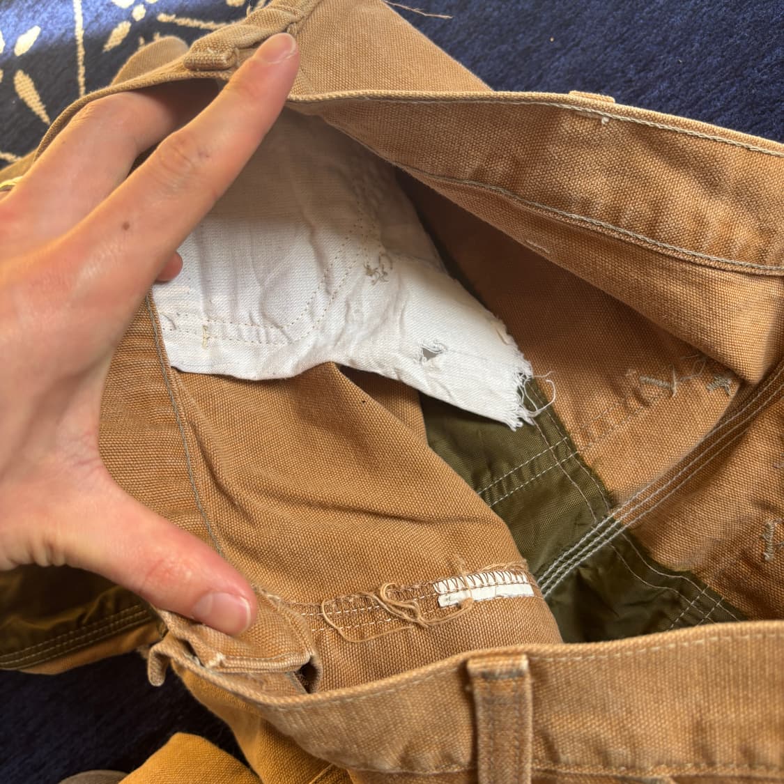 90s 칼하트 더블니 헌팅 팬츠 상품이미지3