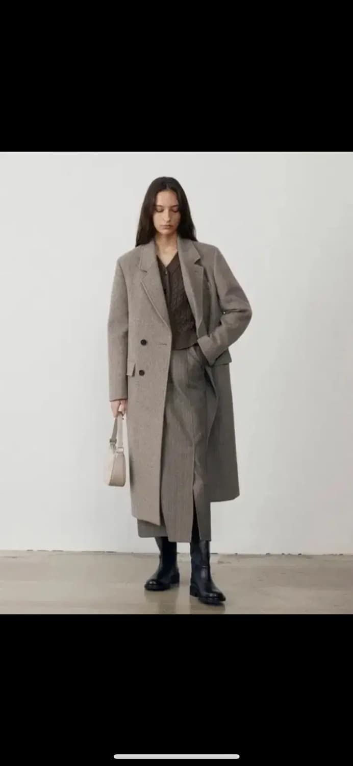 던스트 HIDDEN 2 BUTTON MERINO WOOL COAT 코트 상품이미지3