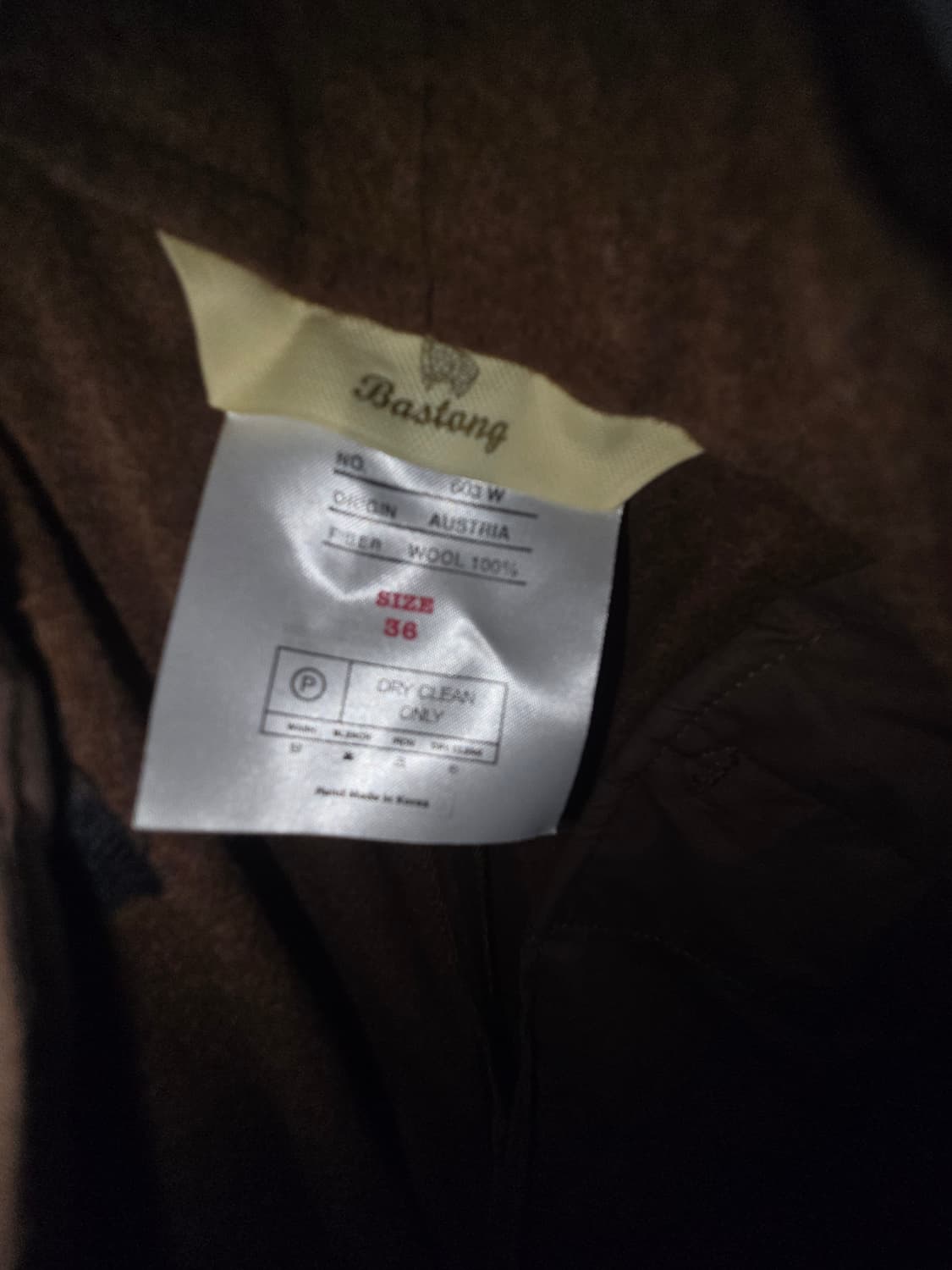 바스통 로덴 울 팬츠  (lot.603W) 36사이즈 상품이미지4