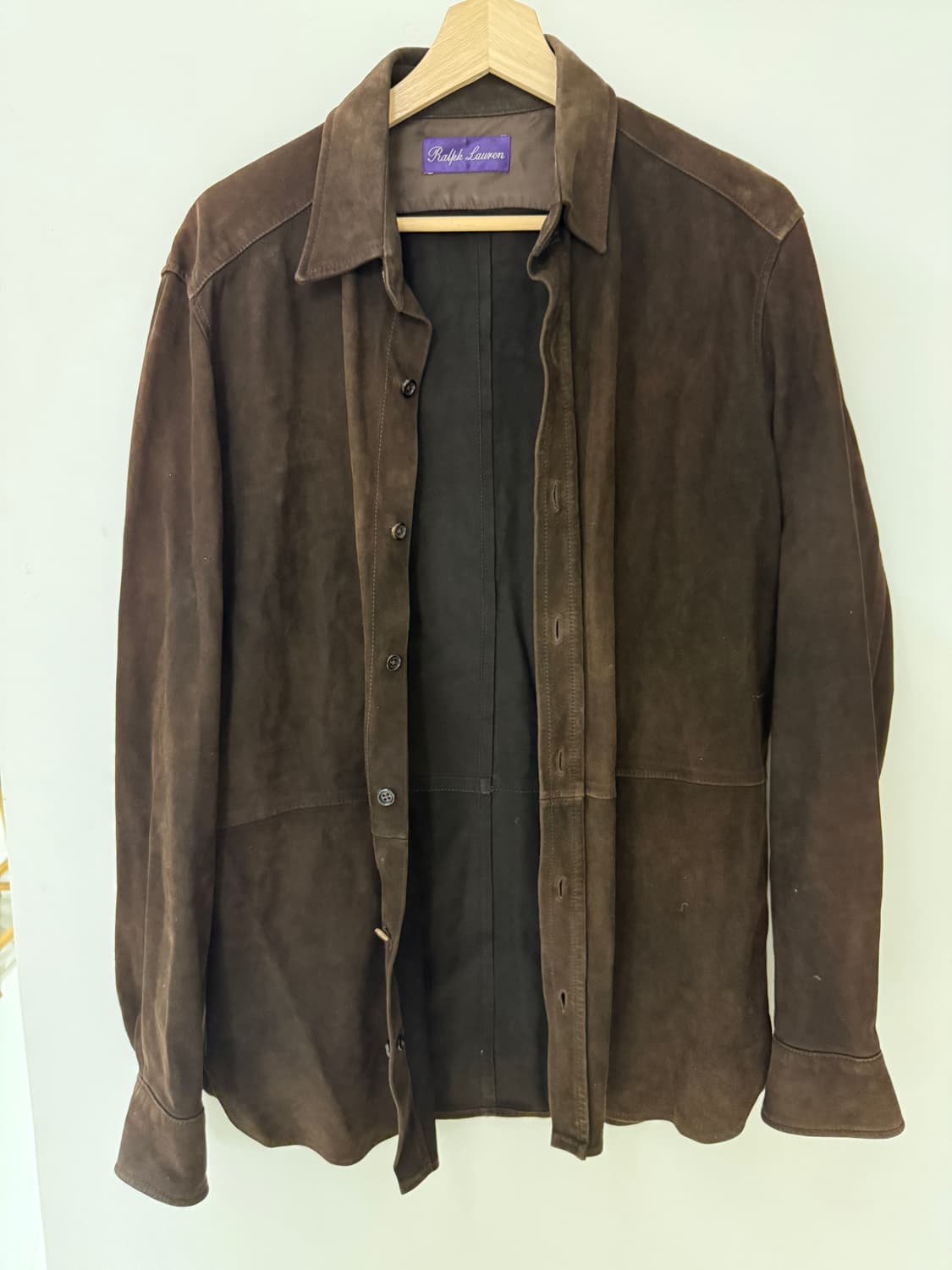 랄프로렌 퍼플라벨 스웨이드 셔츠 상품이미지2