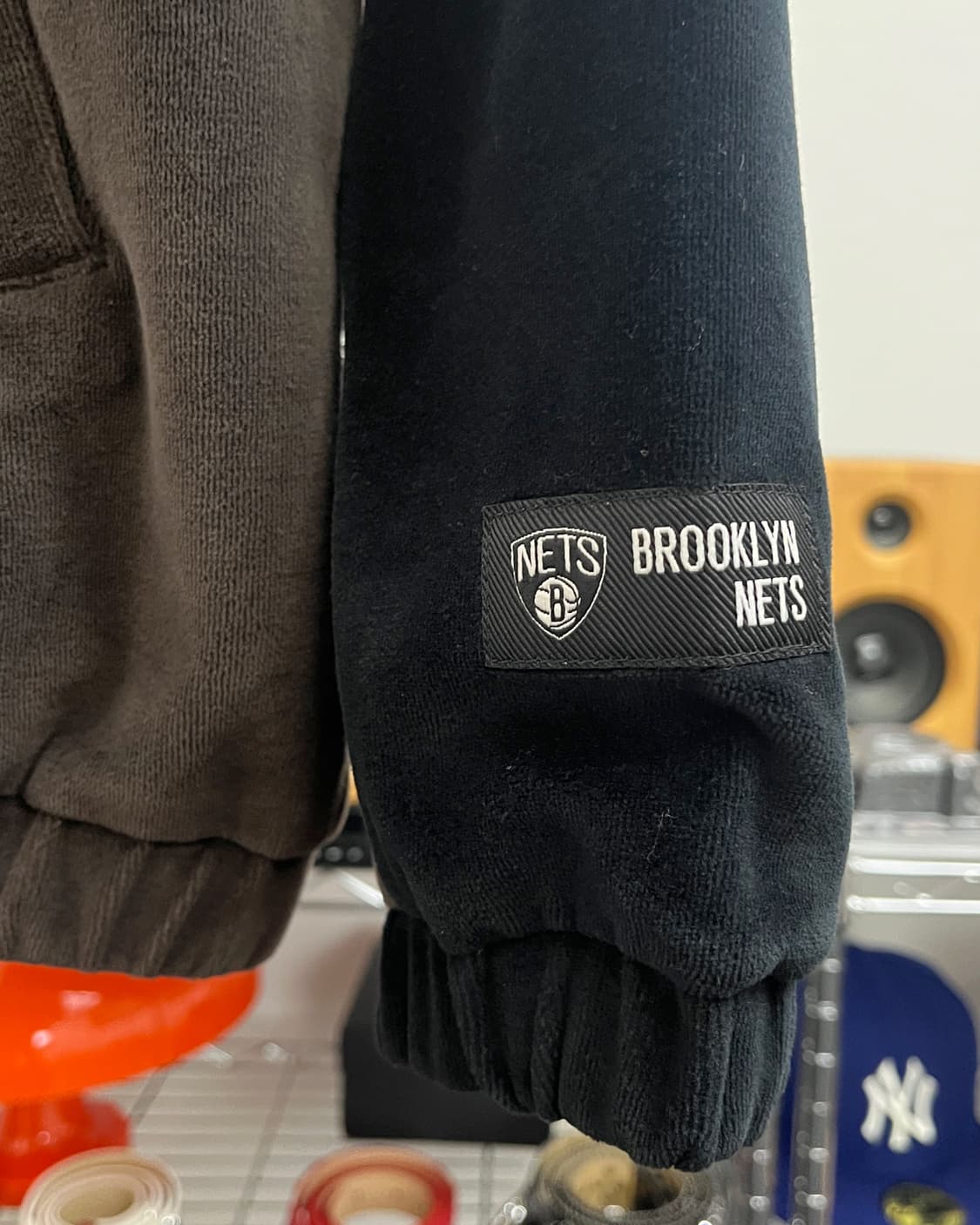 NBA 브루클린 네츠 벨벳 트랙탑 져지 상품이미지8
