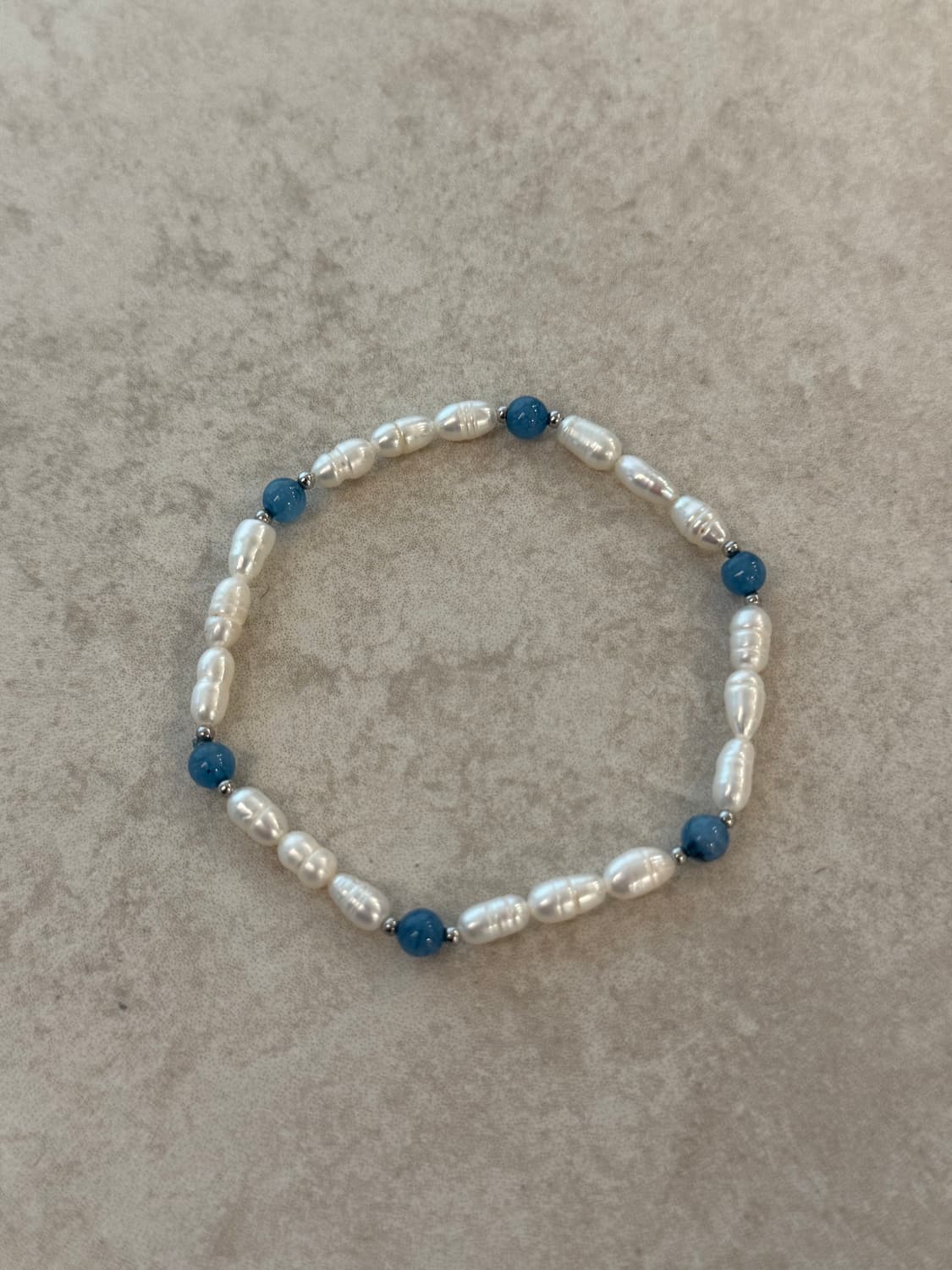 담수진주 블루 포인트 팔찌 상품이미지1