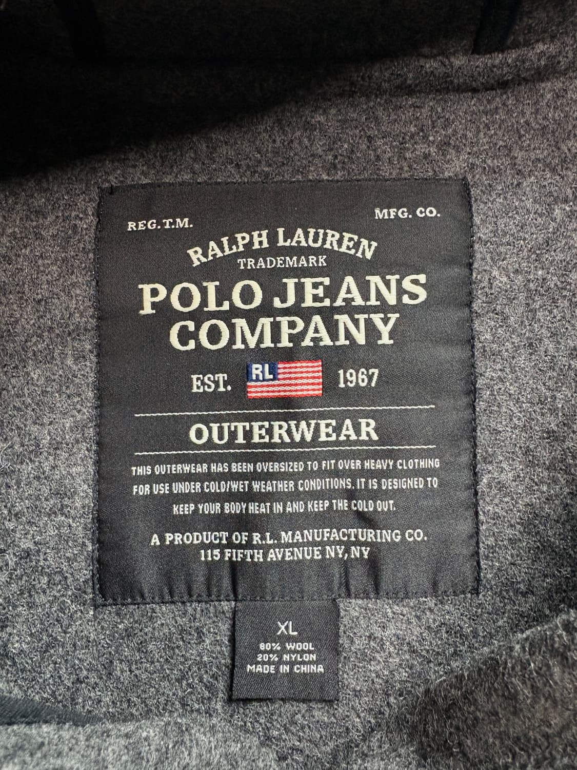 폴로 랄르포렌 올드스쿨 울 더플코트 2472 상품이미지3