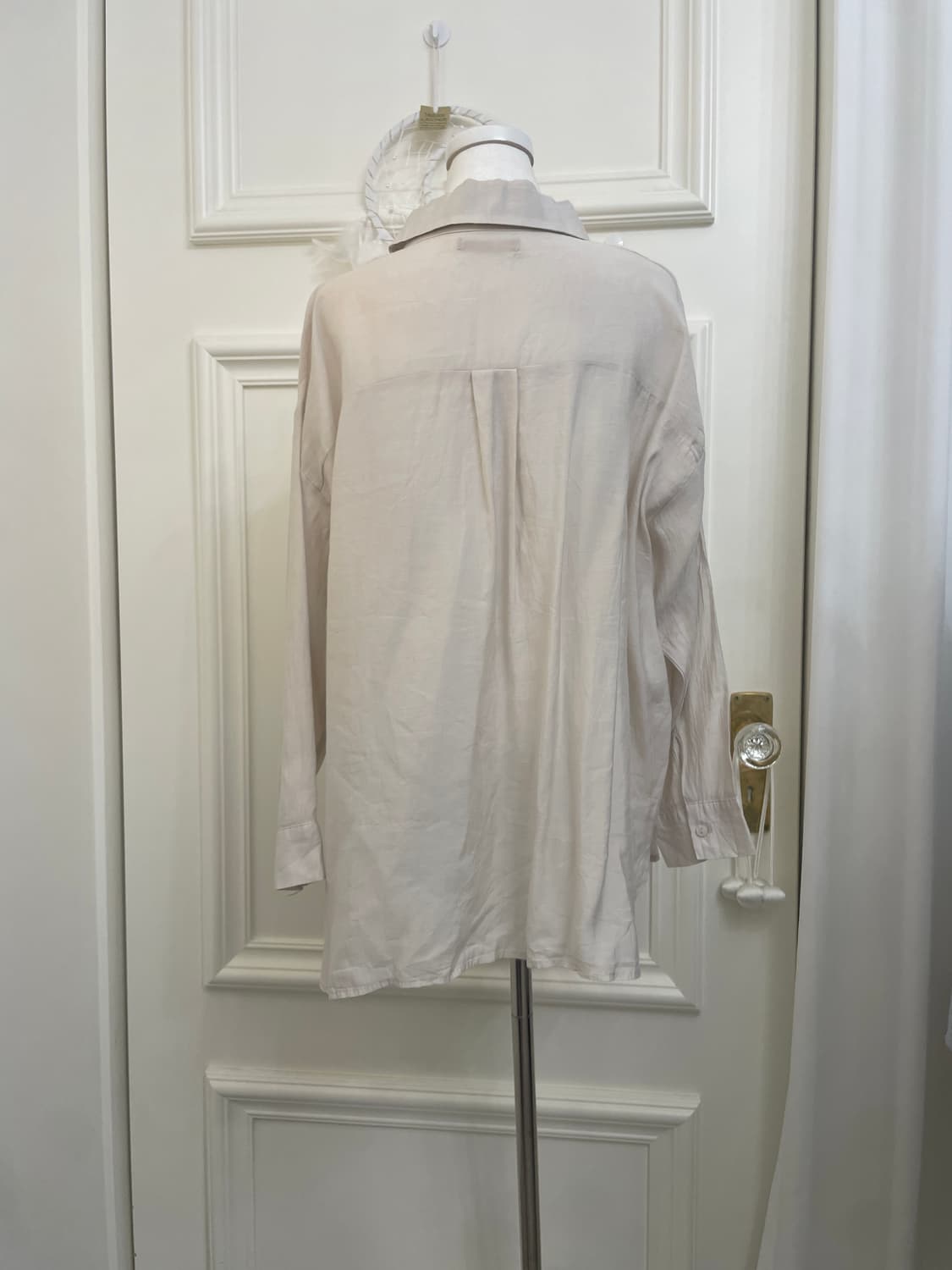 warm gray basic loose shirt(size-F) 상품이미지3