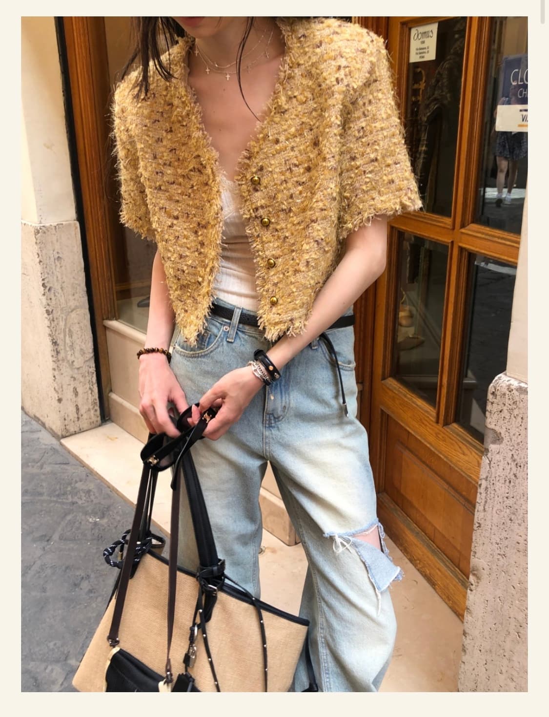 714center Frame tweed jacket 상품이미지1