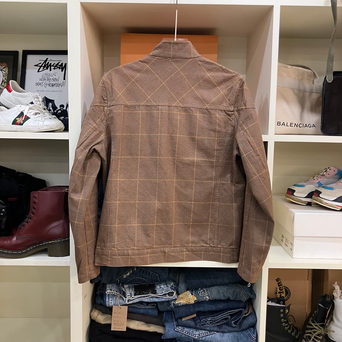 VTG 빈티지 체크 자켓 M 상품이미지3