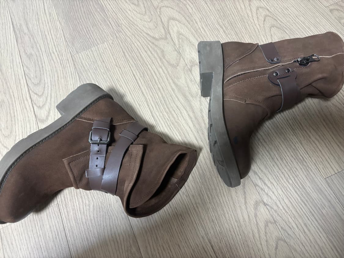 미착용 가죽 미들부츠 y2k 230(225추천) 상품이미지5