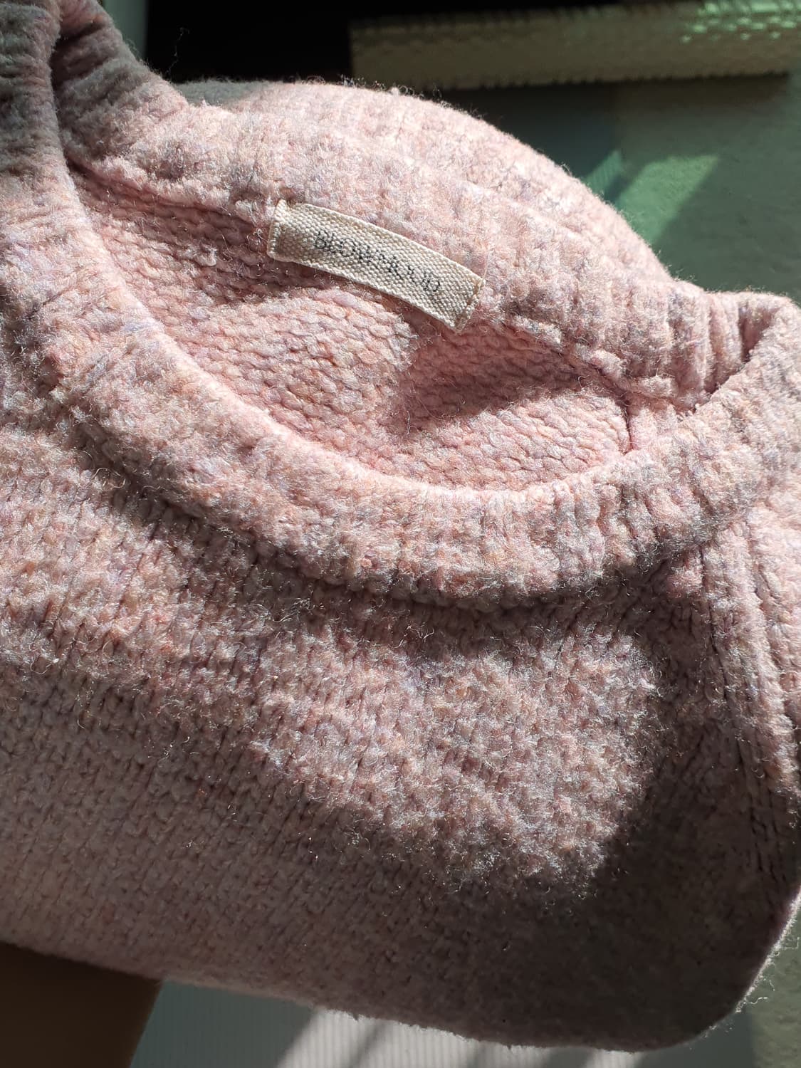 [모리걸] 핑크 라운드넥 니트 스웨터 발레코어니트 상품이미지6