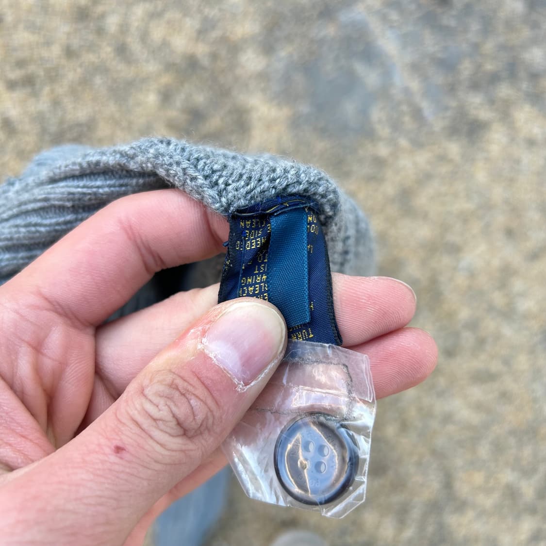 폴로 랄프로렌(polo ralph lauren)다크 그레이 반버튼 케이블 상품이미지5