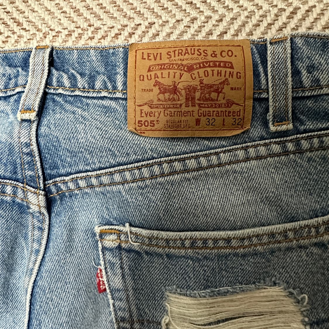 LEVI'S 505 90's usa made vintage jeans 상품이미지3