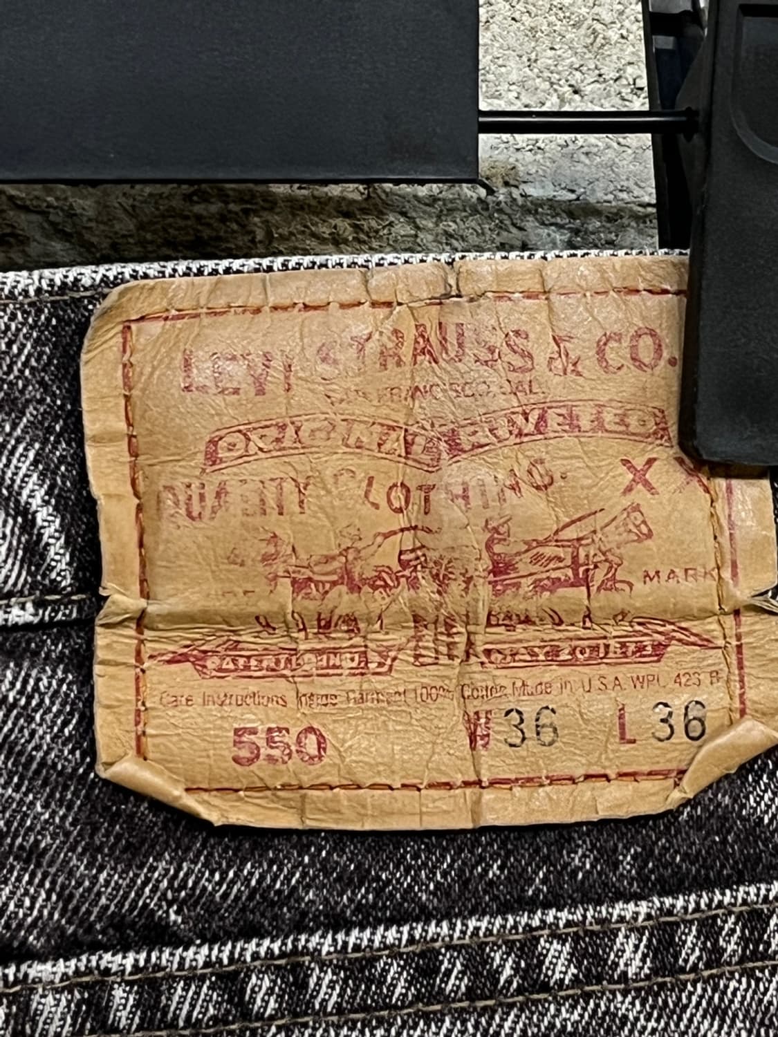 리바이스 550 데님 팬츠 상품이미지7