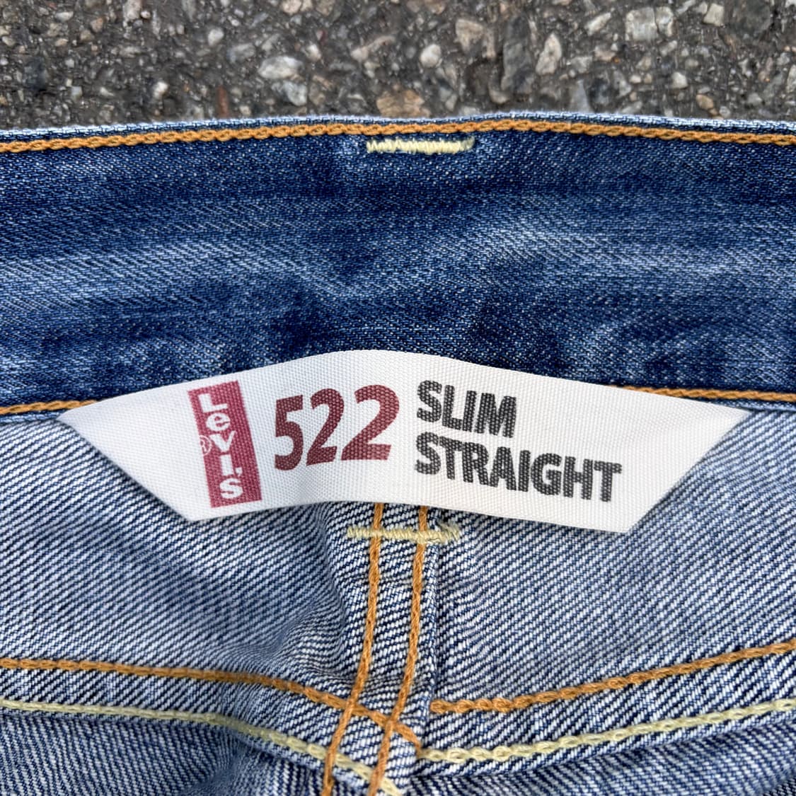 리바이스 522 슬림 스트레이트 중청 데님 (32)   상품이미지7