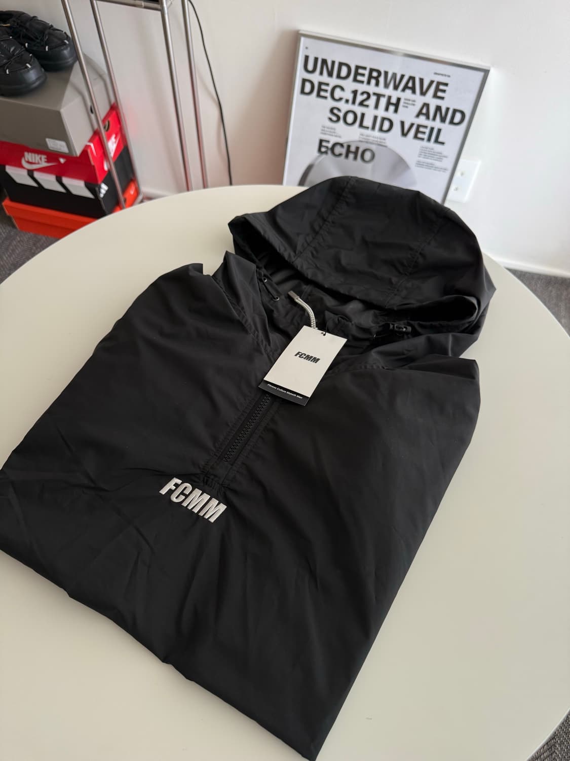 언박싱제품💨FCMM 클럽 팀 하프집 후디 윈드브레이커 L 상품이미지1