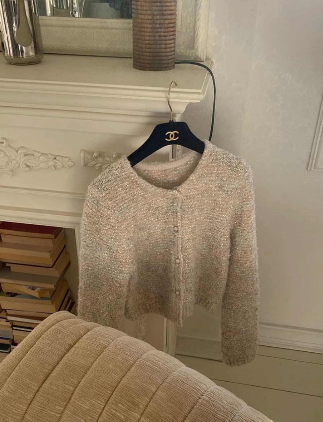 유솝 발렌 트위드 가디건(베이지) 상품이미지4